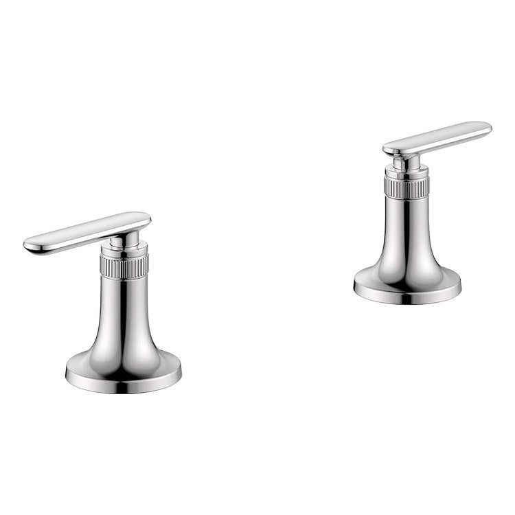 Handle Kit Listra Metal 2 Lever StarLight Chrome ADA for Widespread Faucet 106221 and Wall Mount Faucet 106216