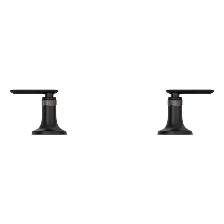 Handle Kit Listra Metal 2 Lever Matte Black ADA for Widespread Faucet 106221 and Wall Mount Faucet 106216 - Image 2