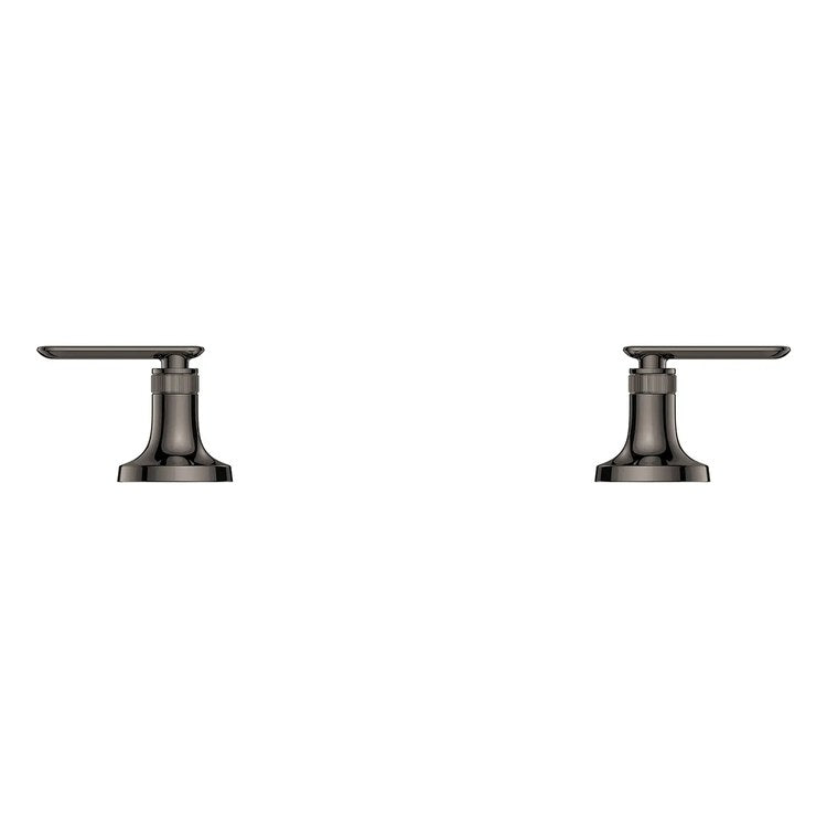 Handle Kit Listra Metal 2 Lever Hard Graphite ADA for Listra Deck Mount Tub Filler - Image 2