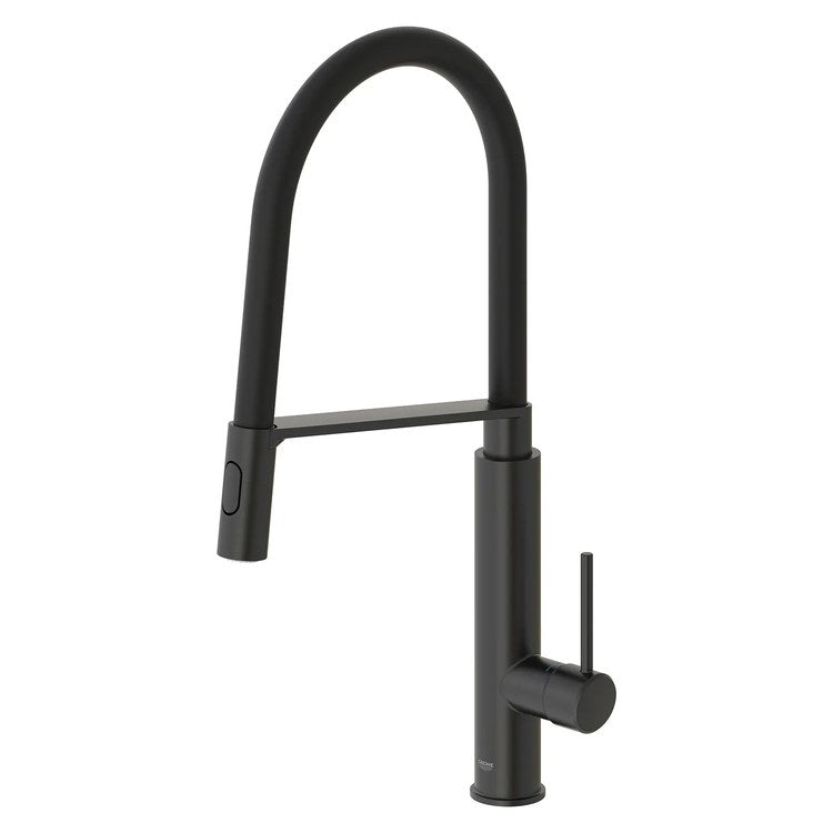 Kitchen Faucet Concetto Semi-Pro 1 Lever ADA CALGreen Matte Black Dual Function Pull-Down 360 DEG Swivel 1 Hole Deck SilkMove 1.75 Gallons per Minute - Image 2