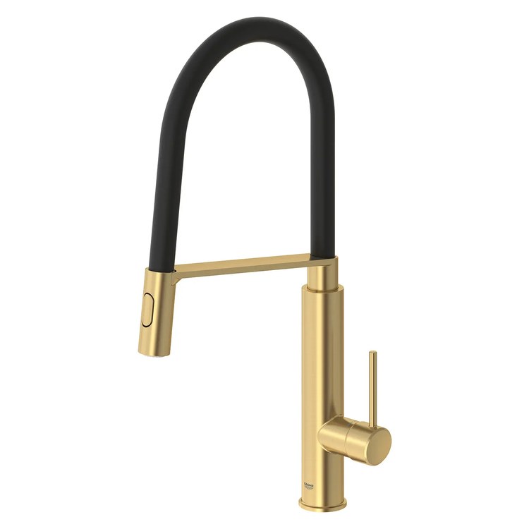 Kitchen Faucet Concetto Semi-Pro 1 Lever ADA CALGreen Brushed Cool Sunrise Dual Function Pull-Down 360 DEG Swivel 1 Hole Deck SilkMove 1.75 Gallons per Minute - Image 2