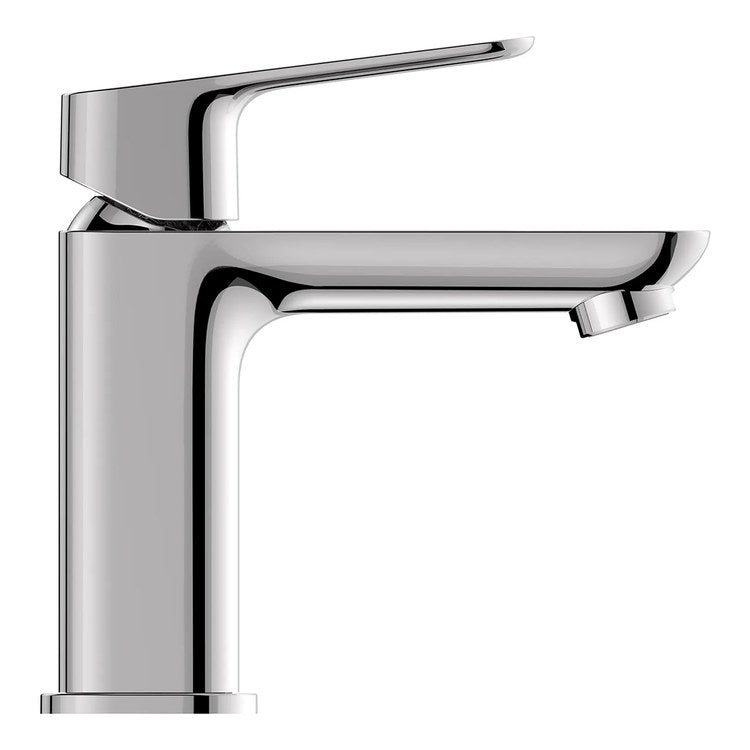 Lavatory Faucet Cubeo Small 1 Lever ADA WaterSense/cUPC StarLight Chrome 1.2 Gallons per Minute Deck Rigid Less Drain 1 Hole SilkMove/EcoJoy - Image 3