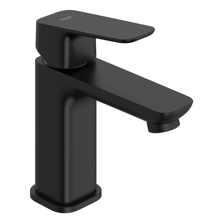 Lavatory Faucet Cubeo Small 1 Lever ADA WaterSense/cUPC Matte Black 1.2 Gallons per Minute Deck Rigid Less Drain 1 Hole SilkMove/EcoJoy - Image 2