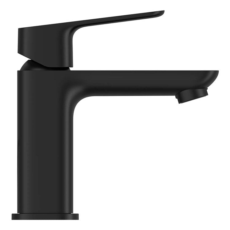 Lavatory Faucet Cubeo Small 1 Lever ADA WaterSense/cUPC Matte Black 1.2 Gallons per Minute Deck Rigid Less Drain 1 Hole SilkMove/EcoJoy - Image 3