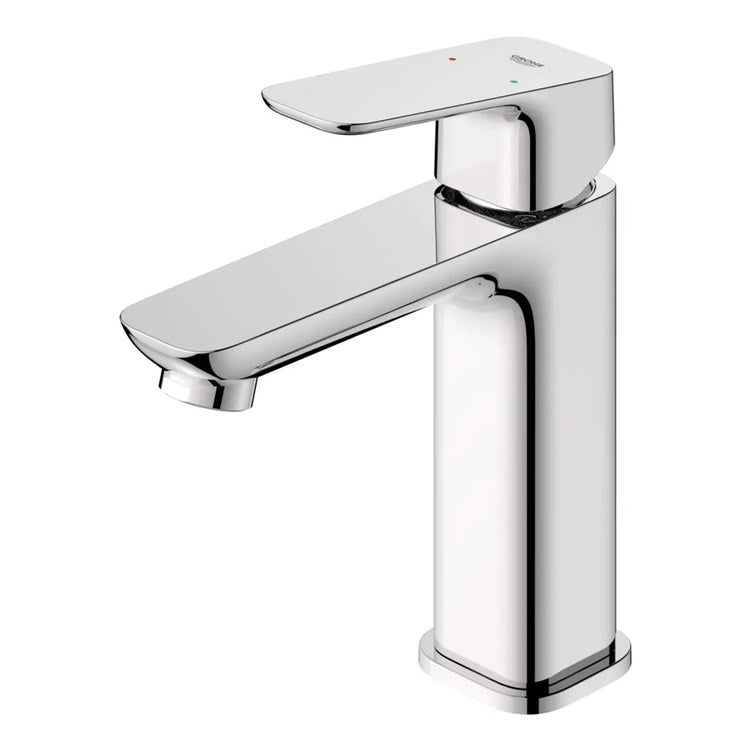 Lavatory Faucet Cubeo Medium 1 Lever ADA WaterSense/cUPC StarLight Chrome 1.2 Gallons per Minute Deck Rigid Lift Rod 1 Hole SilkMove/EcoJoy