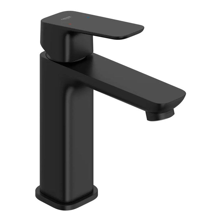 Lavatory Faucet Cubeo Medium 1 Lever ADA WaterSense/cUPC Matte Black 1.2 Gallons per Minute Deck Rigid Lift Rod 1 Hole SilkMove/EcoJoy - Image 2