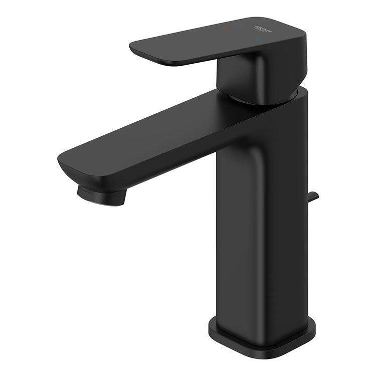 Lavatory Faucet Cubeo Medium 1 Lever ADA WaterSense/cUPC Matte Black 1.2 Gallons per Minute Deck Rigid Lift Rod 1 Hole SilkMove/EcoJoy - Image 3