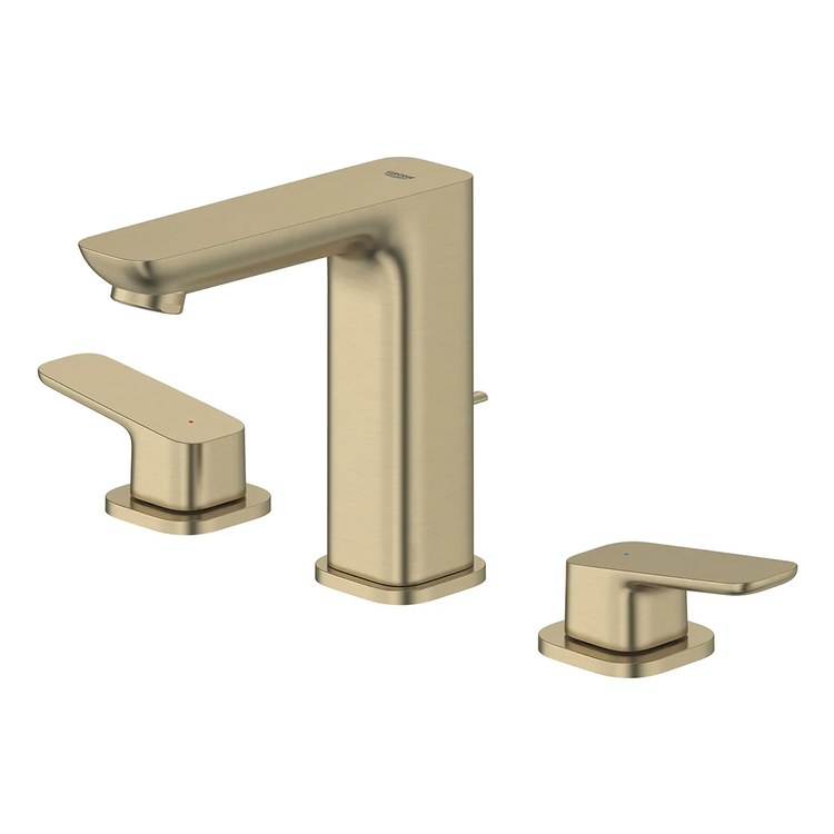 Lavatory Faucet Cubeo Widespread 8 Inch Spread 2 Lever ADA WaterSense Brushed Nickel Infinity 1.2 Gallons per Minute Deck Rigid Lift Rod 3 Hole SilkMove/EcoJoy - Image 3