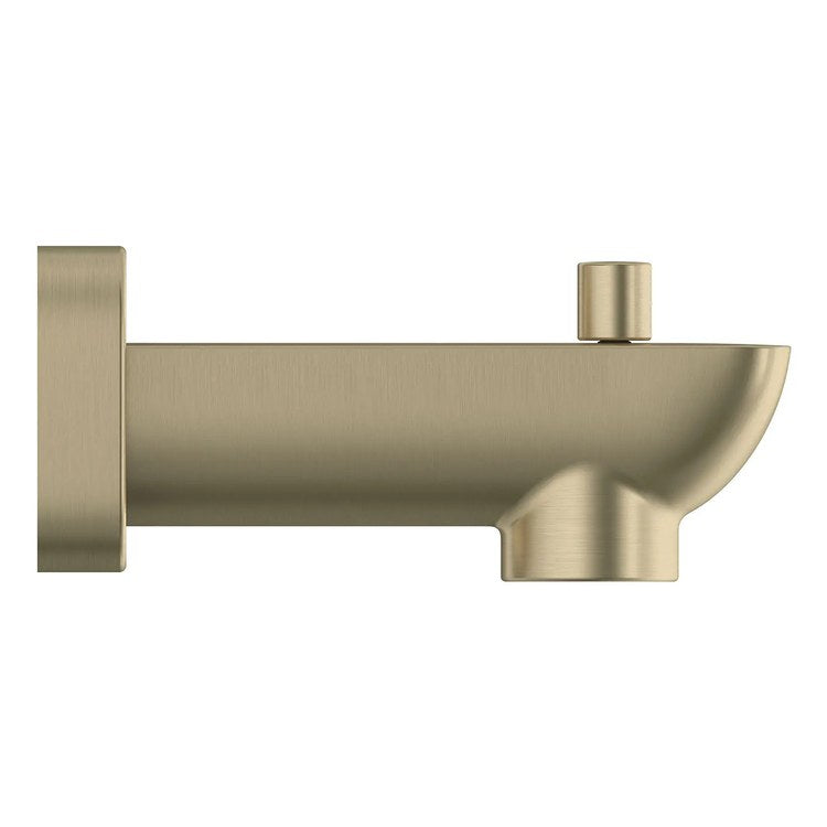 Tub Spout Cubeo Pull Up Diverter Brushed Nickel Infinity 4-5/8 Inch Metal cUPC - Image 3