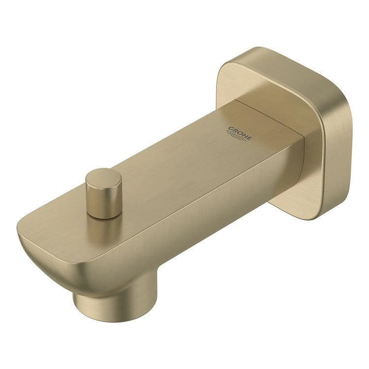 Tub Spout Cubeo Pull Up Diverter Brushed Nickel Infinity 4-5/8 Inch Metal cUPC