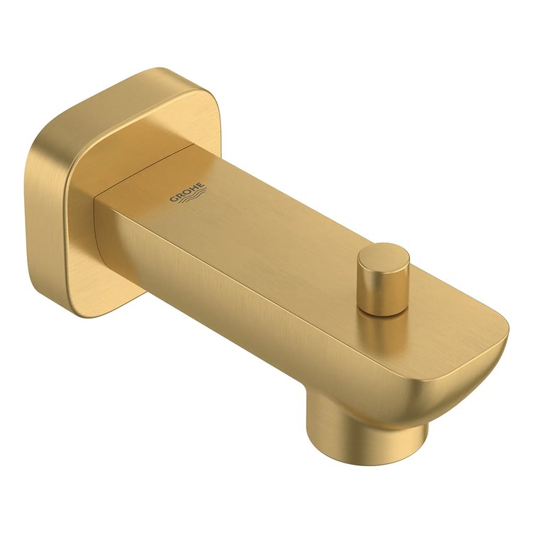 Tub Spout Cubeo Pull Up Diverter Brushed Cool Sunrise 4-5/8 Inch Metal cUPC - Image 2