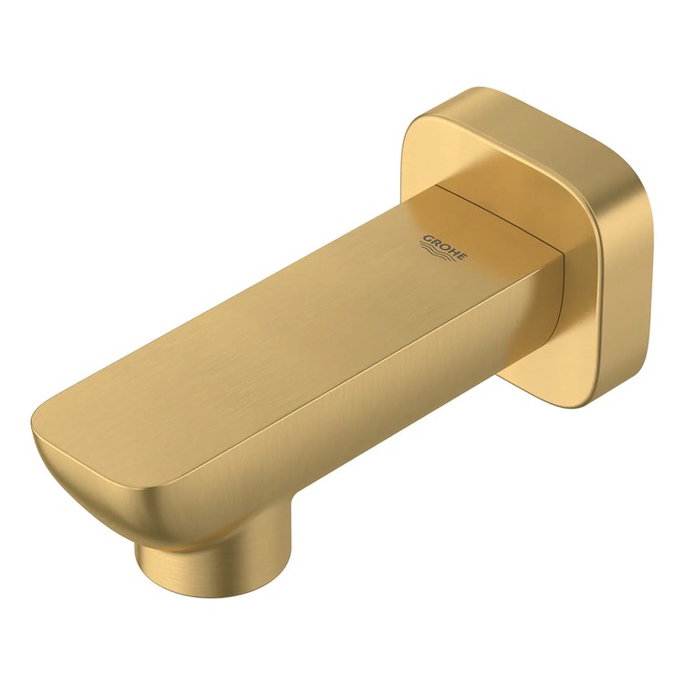 Tub Spout Cubeo Non-Diverter Brushed Cool Sunrise 4-3/8 Inch Metal cUPC