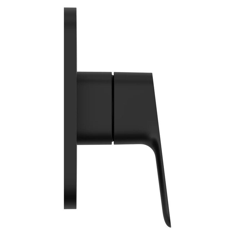 Pressure Balance Valve Trim Cubeo 1 Lever Matte Black 6-1/4 Inch Square cUPC ADA - Image 3