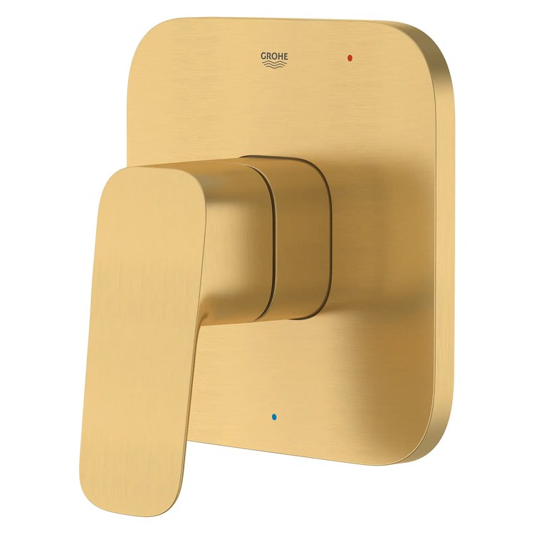 Pressure Balance Valve Trim Cubeo 1 Lever Brushed Cool Sunrise 6-1/4 Inch Square cUPC ADA - Image 2