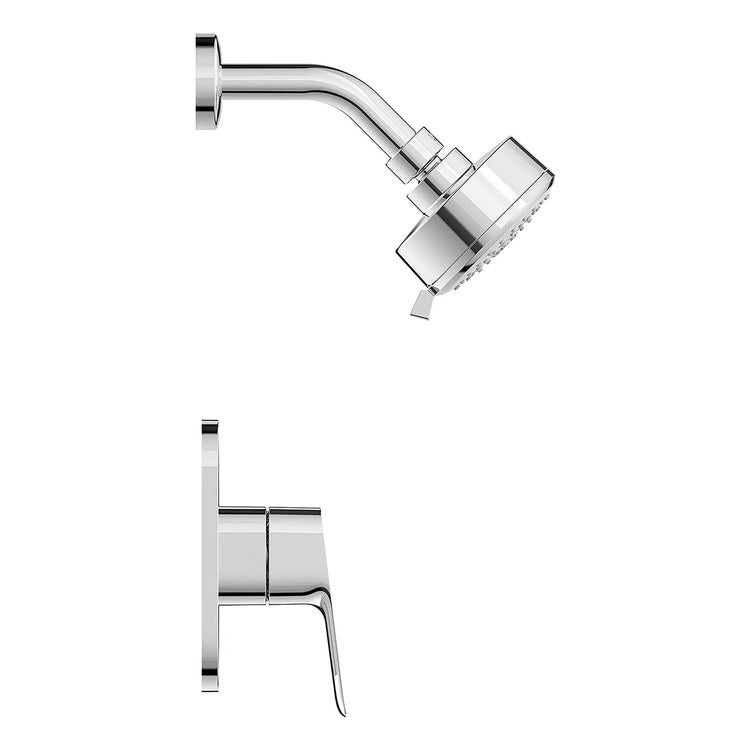 Shower Trim Cubeo Pressure Balance Valve Kit 1 Lever StarLight Chrome 4 Functions WaterSense/cUPC ADA 1.75 Gallons per Minute - Image 2