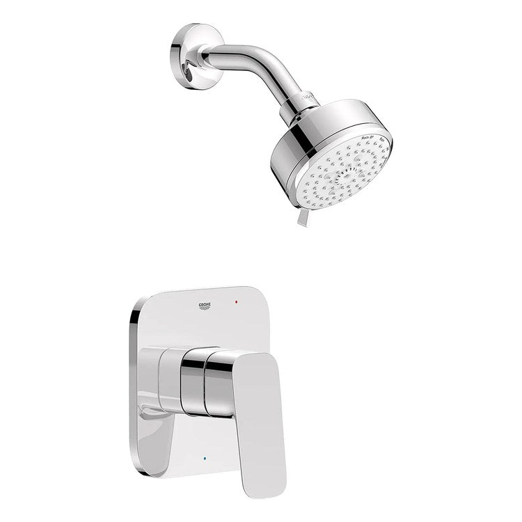 Shower Trim Cubeo Pressure Balance Valve Kit 1 Lever StarLight Chrome 4 Functions WaterSense/cUPC ADA 1.75 Gallons per Minute - Image 1