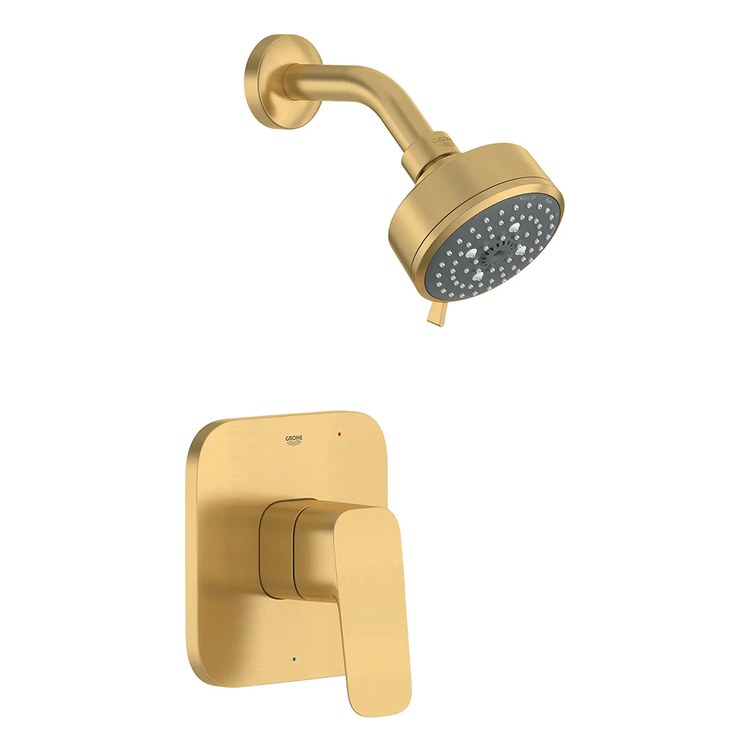 Shower Trim Cubeo Pressure Balance Valve Kit 1 Lever Brushed Cool Sunrise 4 Functions WaterSense/cUPC ADA 1.75 Gallons per Minute - Image 2