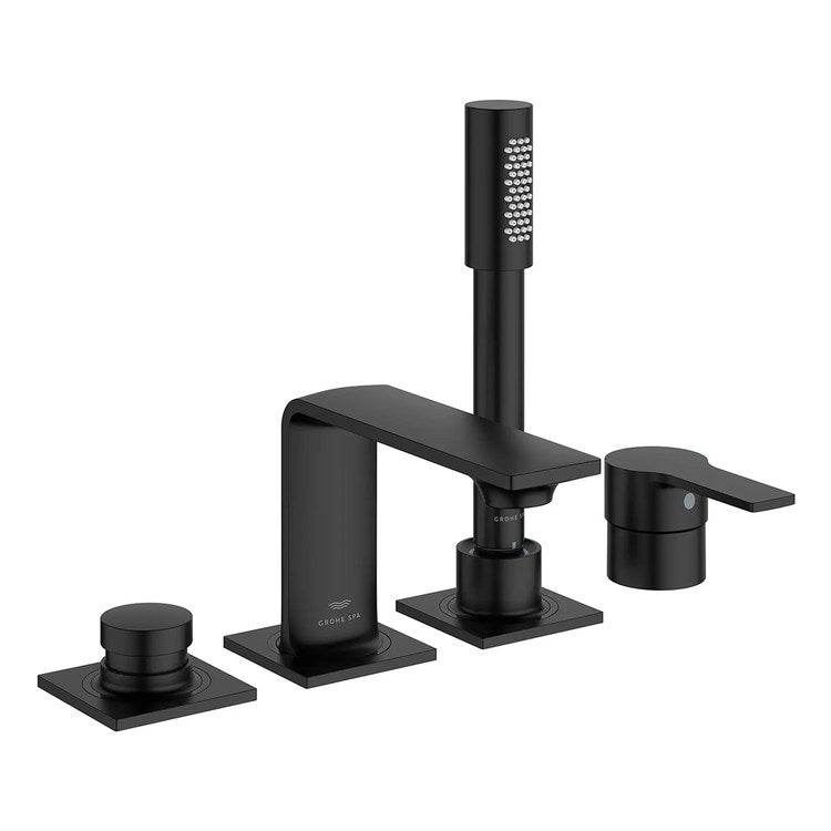 Roman Tub Filler Allure New Deck Mount 1 Lever WaterSense/CALGreen/cUPC ADA Matte Black