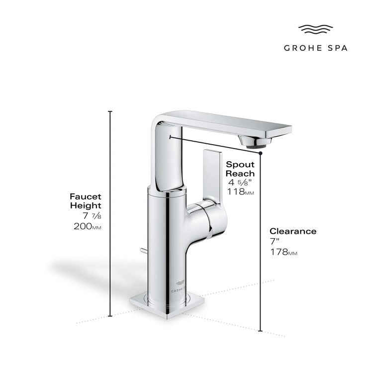 Lavatory Faucet Allure New Medium 1 Lever ADA WaterSense/CALGreen/cUPC Matte Black 1.2 Gallons per Minute Deck Swivel 100 DEG Pop-Up 1 Hole SilkMove/EcoJoy - Image 3