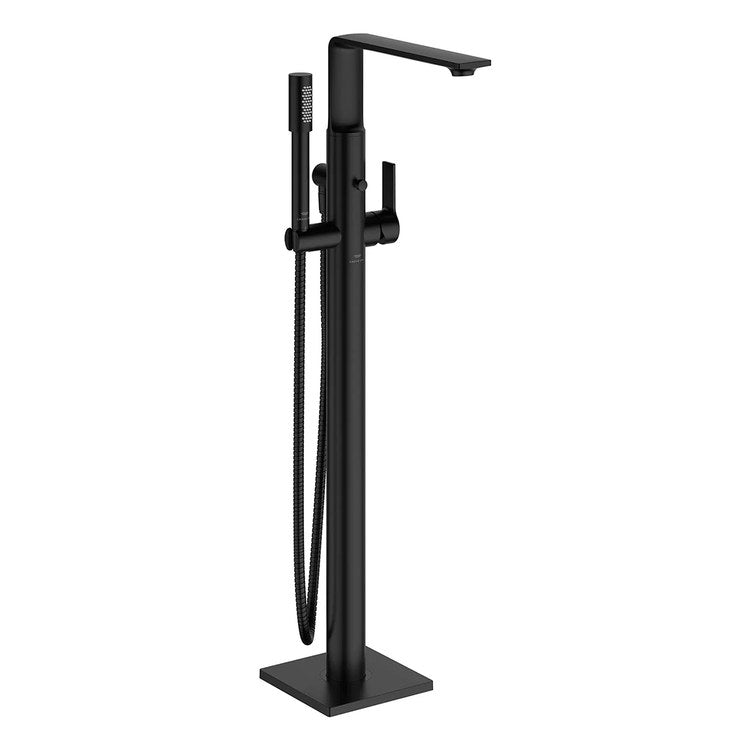 Tub Filler Allure New Freestanding with Handshower 8 Inch Spread 1 Lever cUPC/CALGreen Matte Black Floor