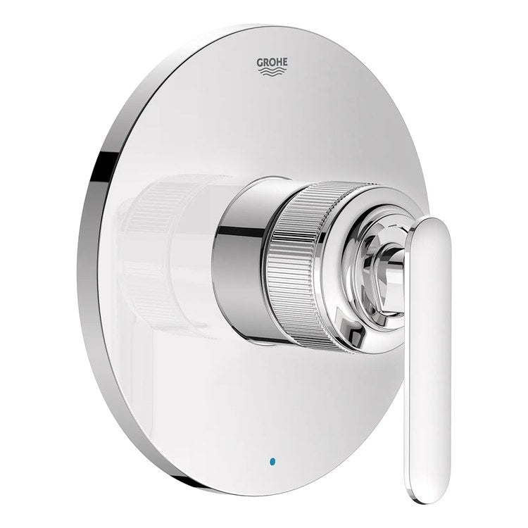 Pressure Balance Valve Trim Listra 1 Lever StarLight Chrome 6-1/4 Inch Round cUPC ADA - Image 1