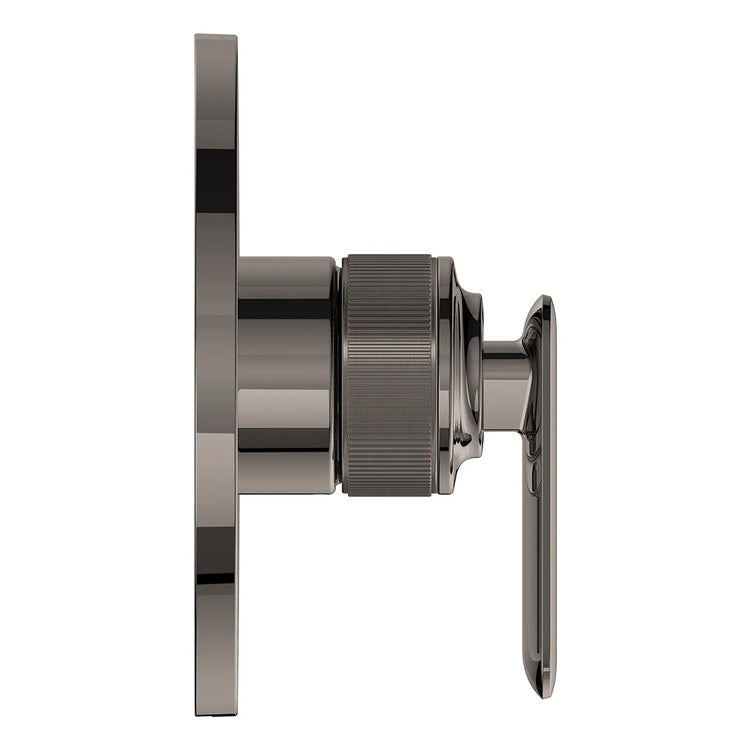 Pressure Balance Valve Trim Listra 1 Lever Hard Graphite 6-1/4 Inch Round cUPC ADA - Image 2