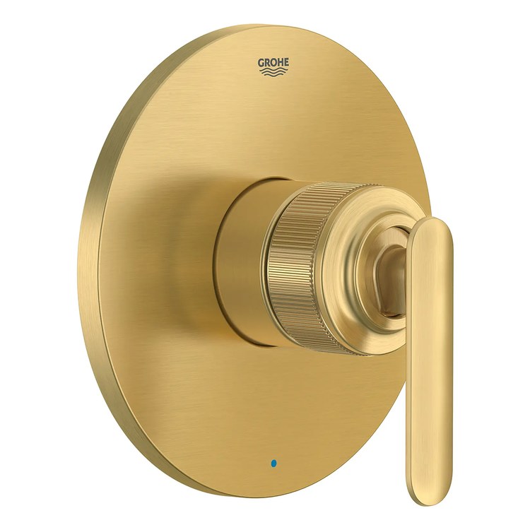 Pressure Balance Valve Trim Listra 1 Lever Brushed Cool Sunrise 6-1/4 Inch Round cUPC ADA - Image 1