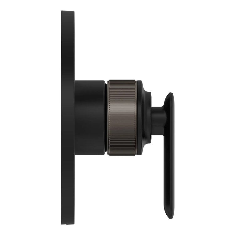 Pressure Balance Valve Trim Listra 1 Lever Matte Black 6-1/4 Inch Round cUPC ADA - Image 2