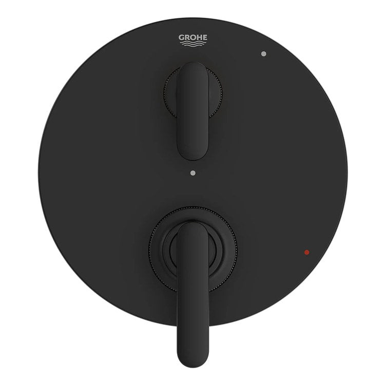 Pressure Balance Valve Trim Listra 2 Lever Matte Black 7-3/4 Inch Round cUPC ADA - Image 2