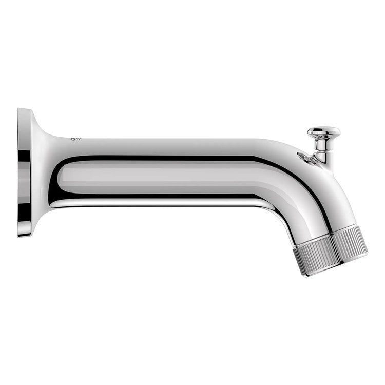 Tub Spout Listra Pull Up Diverter StarLight Chrome 6-3/4 Inch Metal 1/2-14 Inch NPT cUPC - Image 2