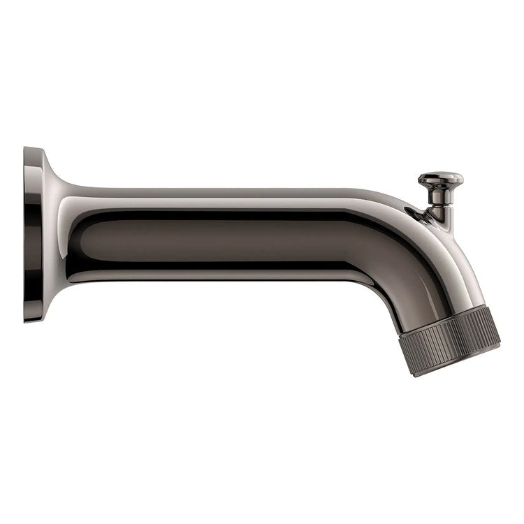 Tub Spout Listra Pull Up Diverter Hard Graphite 6-3/4 Inch Metal 1/2-14 Inch NPT cUPC - Image 2