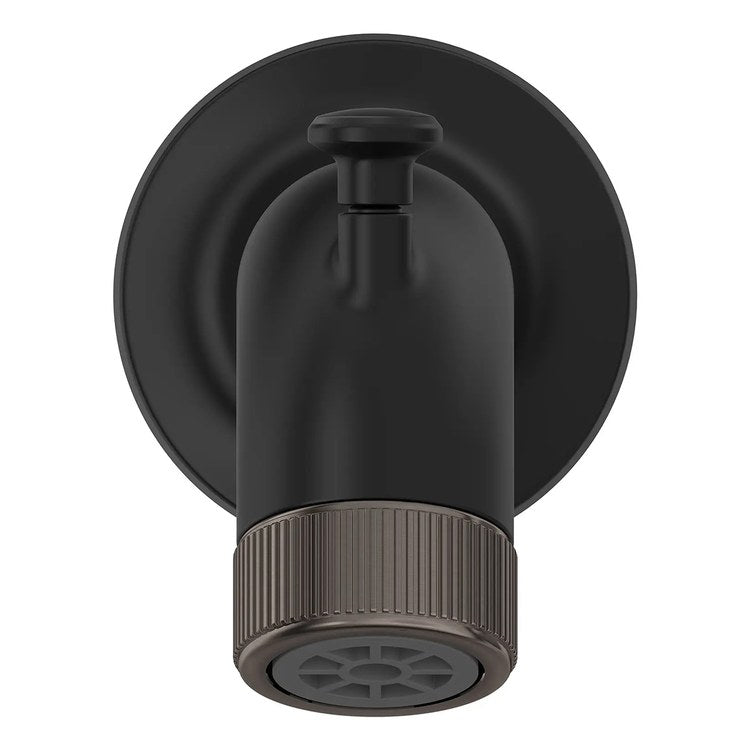 Tub Spout Listra Pull Up Diverter Matte Black 6-3/4 Inch Metal 1/2-14 Inch NPT cUPC - Image 3