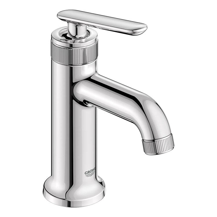 Lavatory Faucet Listra Small 1 Lever ADA WaterSense/CALGreen/cUPC StarLight Chrome 1.2 Gallons per Minute Deck Push Pop-Up 1 Hole SilkMove/EcoJoy - Image 2