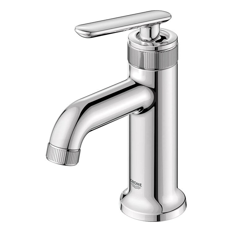 Lavatory Faucet Listra Small 1 Lever ADA WaterSense/CALGreen/cUPC StarLight Chrome 1.2 Gallons per Minute Deck Push Pop-Up 1 Hole SilkMove/EcoJoy