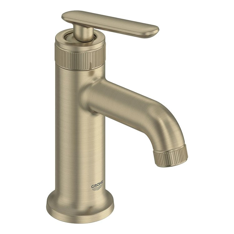 Lavatory Faucet Listra Small 1 Lever ADA WaterSense/CALGreen/cUPC Brushed Nickel Infinity 1.2 Gallons per Minute Deck Push Pop-Up 1 Hole SilkMove/EcoJoy - Image 2