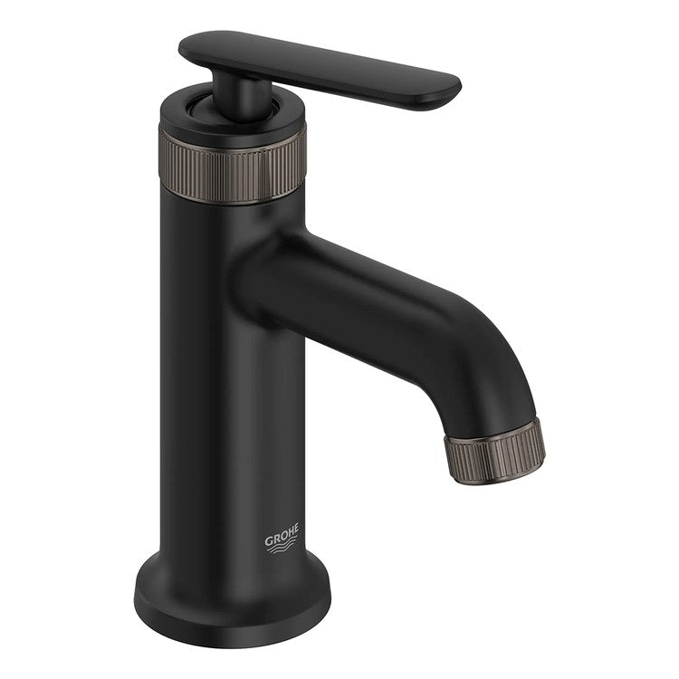 Lavatory Faucet Listra Small 1 Lever ADA WaterSense/CALGreen/cUPC Matte Black 1.2 Gallons per Minute Deck Push Pop-Up 1 Hole SilkMove/EcoJoy - Image 2