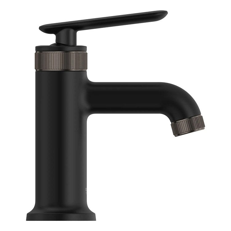 Lavatory Faucet Listra Small 1 Lever ADA WaterSense/CALGreen/cUPC Matte Black 1.2 Gallons per Minute Deck Push Pop-Up 1 Hole SilkMove/EcoJoy - Image 3