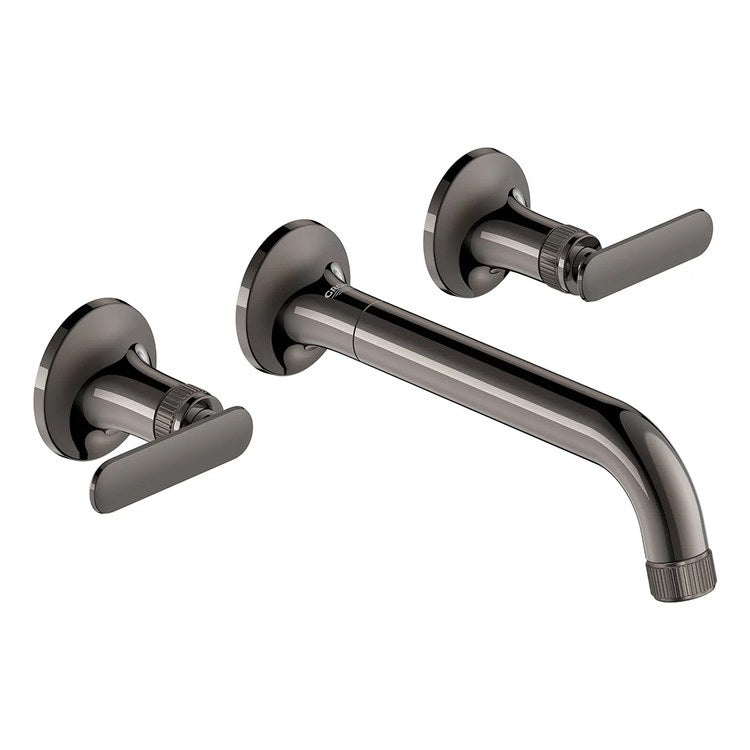 Lavatory Faucet Listra Widespread 8 Inch Spread Less Handle WaterSense/CALGreen/cUPC Hard Graphite 1.2 Gallons per Minute Wall Less Drain 3 Hole EcoJoy - Image 3