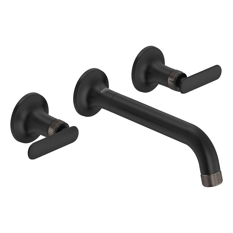 Lavatory Faucet Listra Widespread 8 Inch Spread Less Handle WaterSense/CALGreen/cUPC Matte Black 1.2 Gallons per Minute Wall Less Drain 3 Hole EcoJoy - Image 3