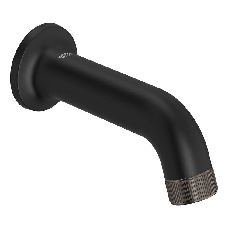 Tub Spout Listra Non-Diverter Matte Black 6-3/4 Inch Metal 1/2-14 Inch NPT cUPC