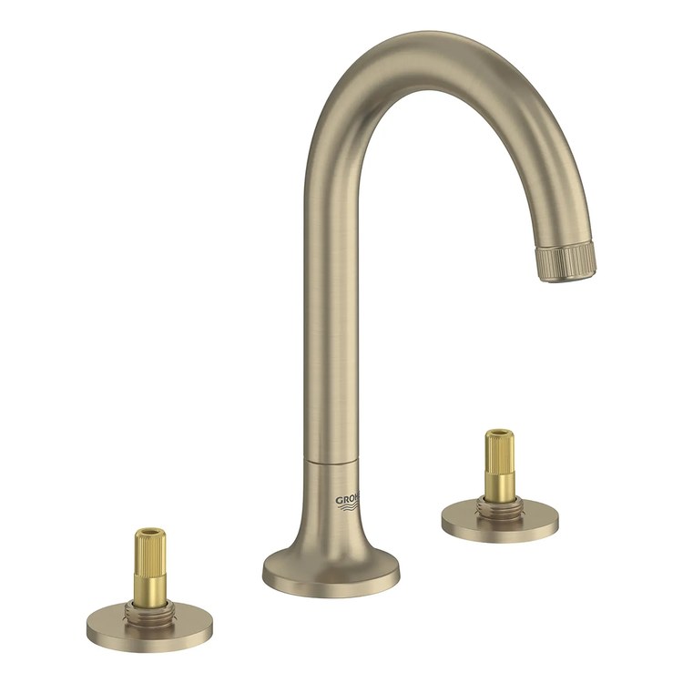 Lavatory Faucet Listra Widespread 8 Inch Spread Less Handle WaterSense/CALGreen/cUPC Brushed Nickel Infinity 1.2 Gallons per Minute Deck 3 Hole EcoJoy