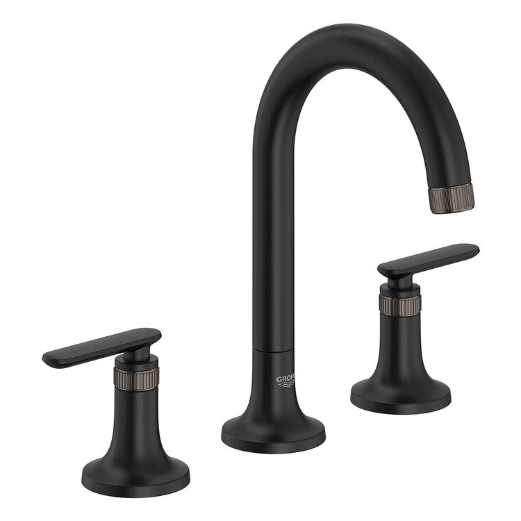 Lavatory Faucet Listra Widespread 8 Inch Spread Less Handle WaterSense/CALGreen/cUPC Matte Black 1.2 Gallons per Minute Deck 3 Hole EcoJoy - Image 2