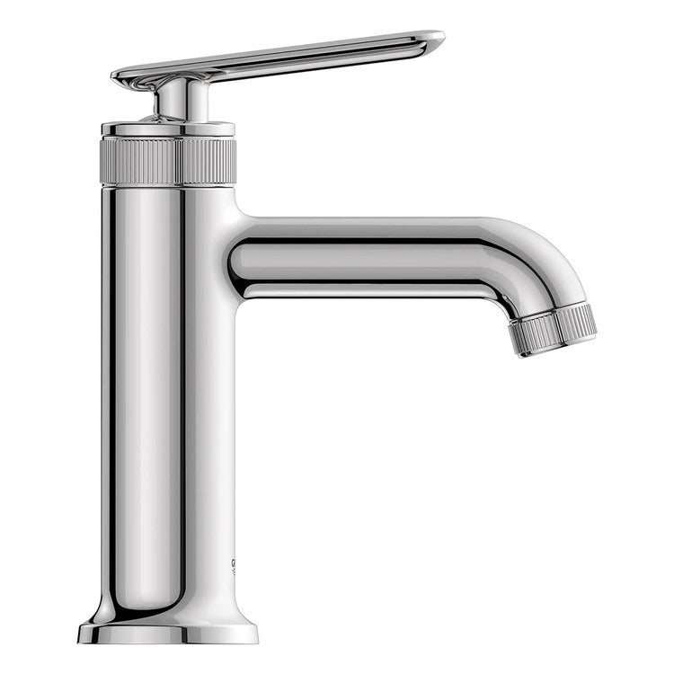Lavatory Faucet Listra Medium 1 Lever ADA WaterSense/CALGreen/cUPC StarLight Chrome 1.2 Gallons per Minute Deck Rigid Push Pop-Up 1 Hole SilkMove/EcoJoy - Image 2