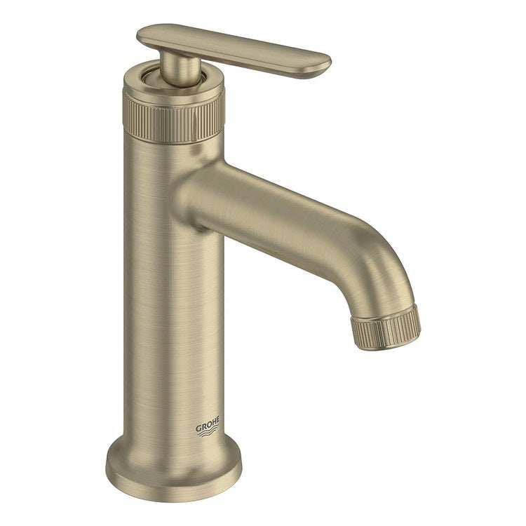 Lavatory Faucet Listra Medium 1 Lever ADA WaterSense/CALGreen/cUPC Brushed Nickel Infinity 1.2 Gallons per Minute Deck Rigid Push Pop-Up 1 Hole SilkMove/EcoJoy