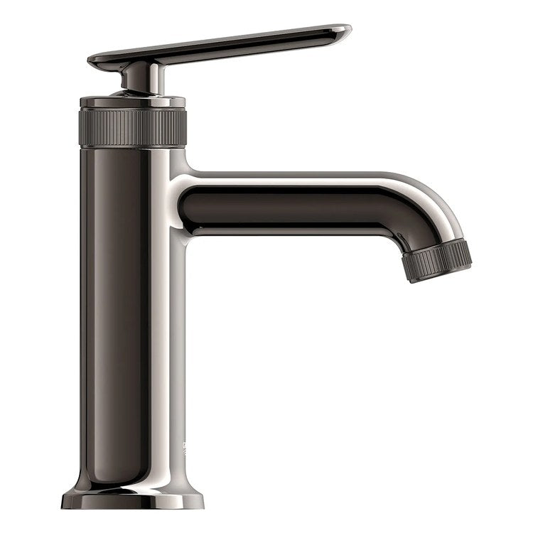 Lavatory Faucet Listra Medium 1 Lever ADA WaterSense/CALGreen/cUPC Hard Graphite 1.2 Gallons per Minute Deck Rigid Push Pop-Up 1 Hole SilkMove/EcoJoy - Image 2