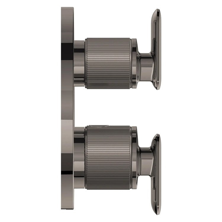Thermostatic Valve Trim Listra Single Function 2 Lever Hard Graphite cUPC ADA - Image 3