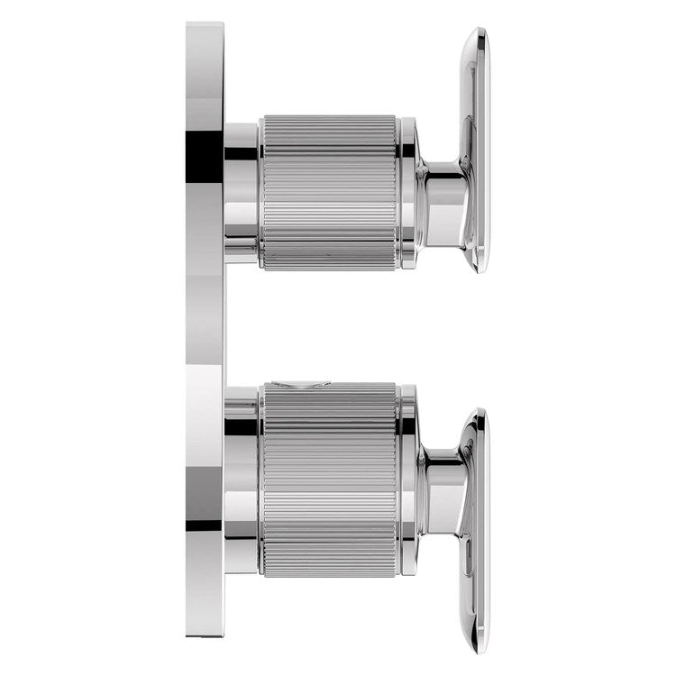 Thermostatic Valve Trim Listra Dual Function 2 Lever StarLight Chrome cUPC ADA - Image 3