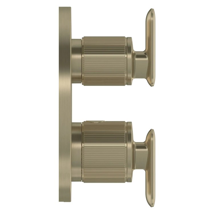 Thermostatic Valve Trim Listra Dual Function 2 Lever Brushed Nickel Infinity cUPC ADA - Image 3