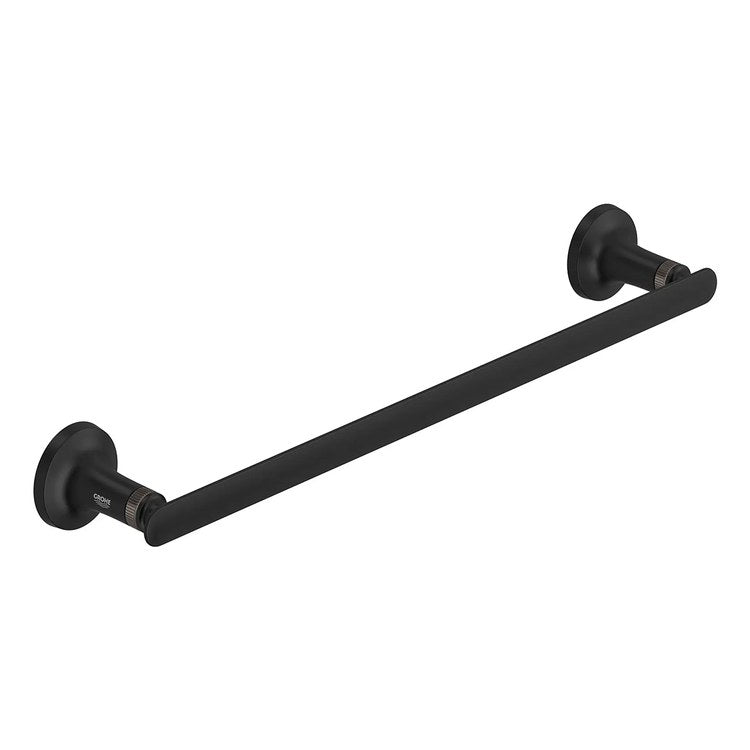 Towel Bar Listra 18 Inch Single Matte Black Metal