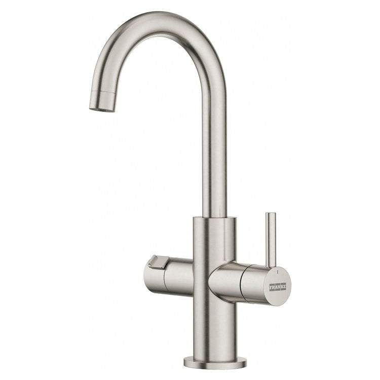 Filter Faucet Maris Lario Hot/Cold 5-7/16 Inch Spread 2 Knob/Lever Satin Nickel